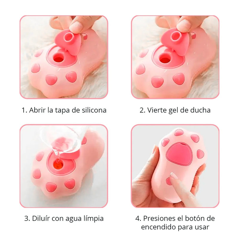 Cepillo A Vapor Para Mascotas Huellita