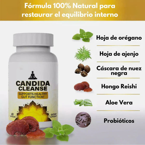 🌿 CÁNDIDA CLEANSE 🍄 60 CÁPSULAS